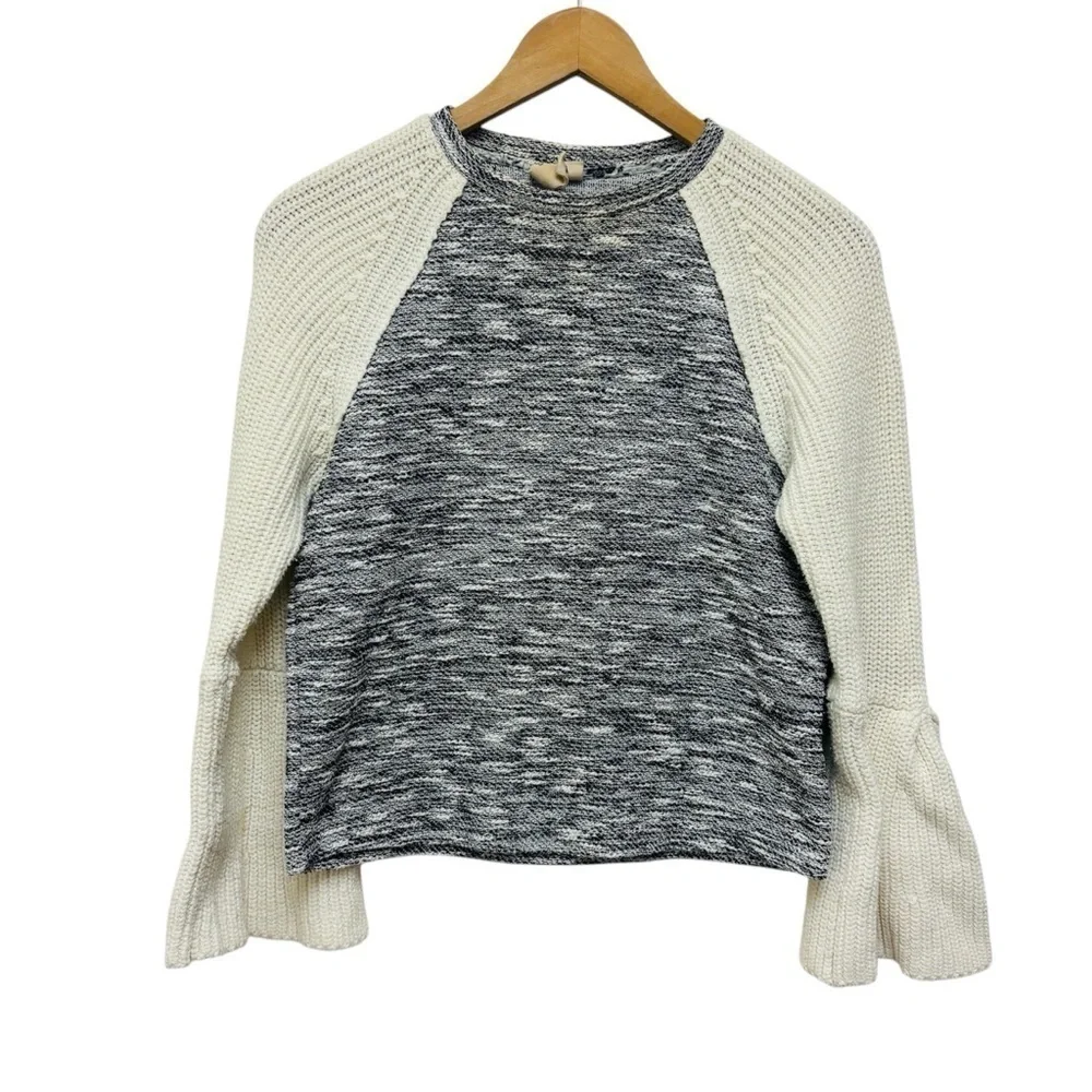 Anthropologie Dolan Raglan Bell-Sleeve Sweater